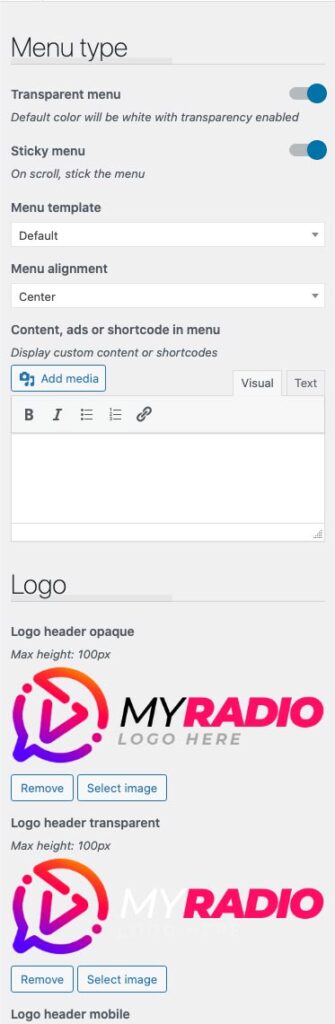 wordpress customizer