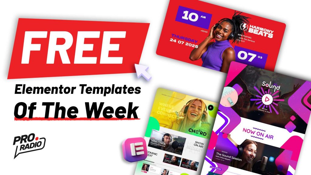 Free Elementor Radio Website Templates Of The Week!