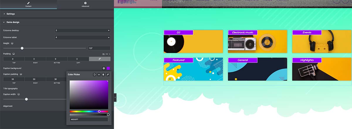 radio magazine wordpress theme categories grid