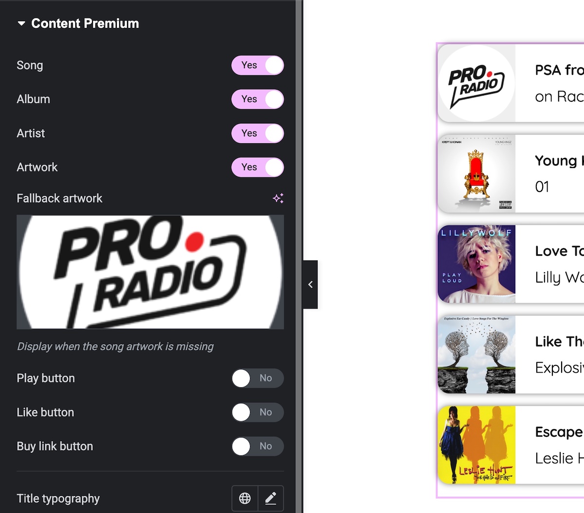 default artwork song playlist