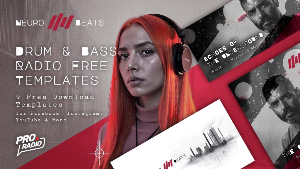 FREE Social Media Templates for Your Drum and Bass Radio Station