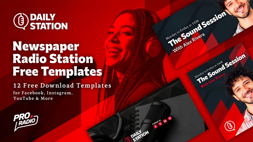 FREE Templates to Elevate Your Newspaper Radio’s Social Media Presence