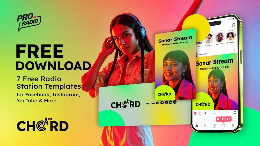 Elevate Your Radio’s Social Media Templates with Chord FM: A Sleek and Sophisticated Look for Your Station