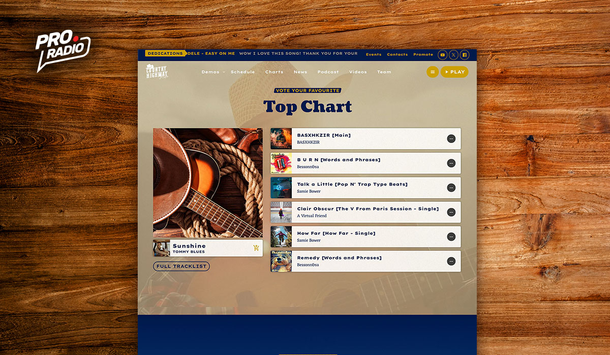 pro radio country music radio station template 02