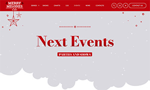 Demo 19 – Merry Melodies (red): a Cheerful Christmas Radio Template [Radio WordPress Theme demo] Events