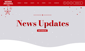 Demo 19 – Merry Melodies (red): a Cheerful Christmas Radio Template [Radio WordPress Theme demo] Blog News