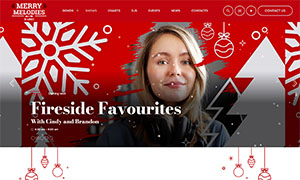 Demo 19 – Merry Melodies (red): a Cheerful Christmas Radio Template [Radio WordPress Theme demo] Shows schedule