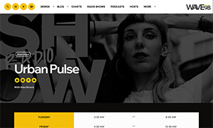 Demo 35 – WAVE98 Radio Website Template [Radio WordPress Theme demo] Single show