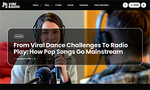 Demo 33 – Vibe Radio Website Template [Radio WordPress Theme demo] Single blog post