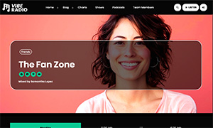 Demo 33 – Vibe Radio Website Template [Radio WordPress Theme demo] Single show