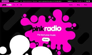 Demo 34 – Pink Radio Website Template [Radio WordPress Theme demo] Home 03