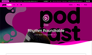 Demo 34 – Pink Radio Website Template [Radio WordPress Theme demo] Single podcast