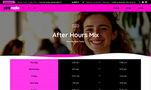 Demo 34 – Pink Radio Website Template [Radio WordPress Theme demo] Single show