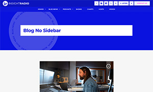 Demo 36 – Insight Radio Website Template [Radio WordPress Theme demo] Blog no sidebar
