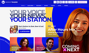 Demo 36 – Insight Radio Website Template [Radio WordPress Theme demo] Home 03