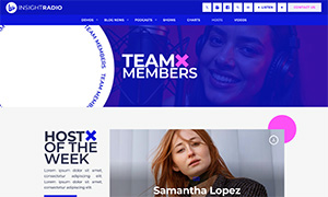 Demo 36 – Insight Radio Website Template [Radio WordPress Theme demo] Team Members