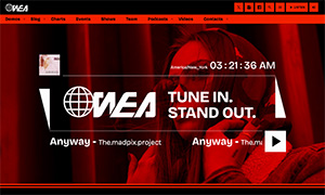 Demo 43 – WEA Radio Website Template [Radio WordPress Theme demo] Home 04