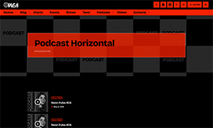 Demo 43 – WEA Radio Website Template [Radio WordPress Theme demo] Podcast horizontal