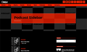 Demo 43 – WEA Radio Website Template [Radio WordPress Theme demo] Podcast sidebar
