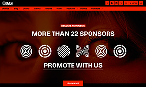 Demo 43 – WEA Radio Website Template [Radio WordPress Theme demo] Sponsorship pricing plans