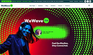 Demo 40 – We Wave FM Radio Website Template [Radio WordPress Theme demo] Home 03