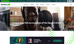 Demo 40 – We Wave FM Radio Website Template [Radio WordPress Theme demo] Home 04 