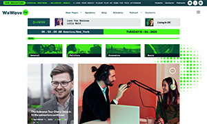 Demo 40 – We Wave FM Radio Website Template [Radio WordPress Theme demo] Home 06 