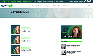 Demo 40 – We Wave FM Radio Website Template [Radio WordPress Theme demo] Podcast serie