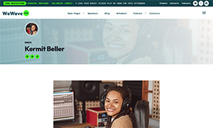 Demo 40 – We Wave FM Radio Website Template [Radio WordPress Theme demo] Single member