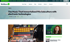 Demo 40 – We Wave FM Radio Website Template [Radio WordPress Theme demo] Blog post