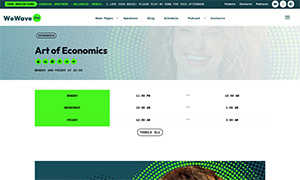 Demo 40 – We Wave FM Radio Website Template [Radio WordPress Theme demo] Radio show