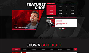 Demo 37 – Dark Beat Radio Website Template [Radio WordPress Theme demo] Shows schedule