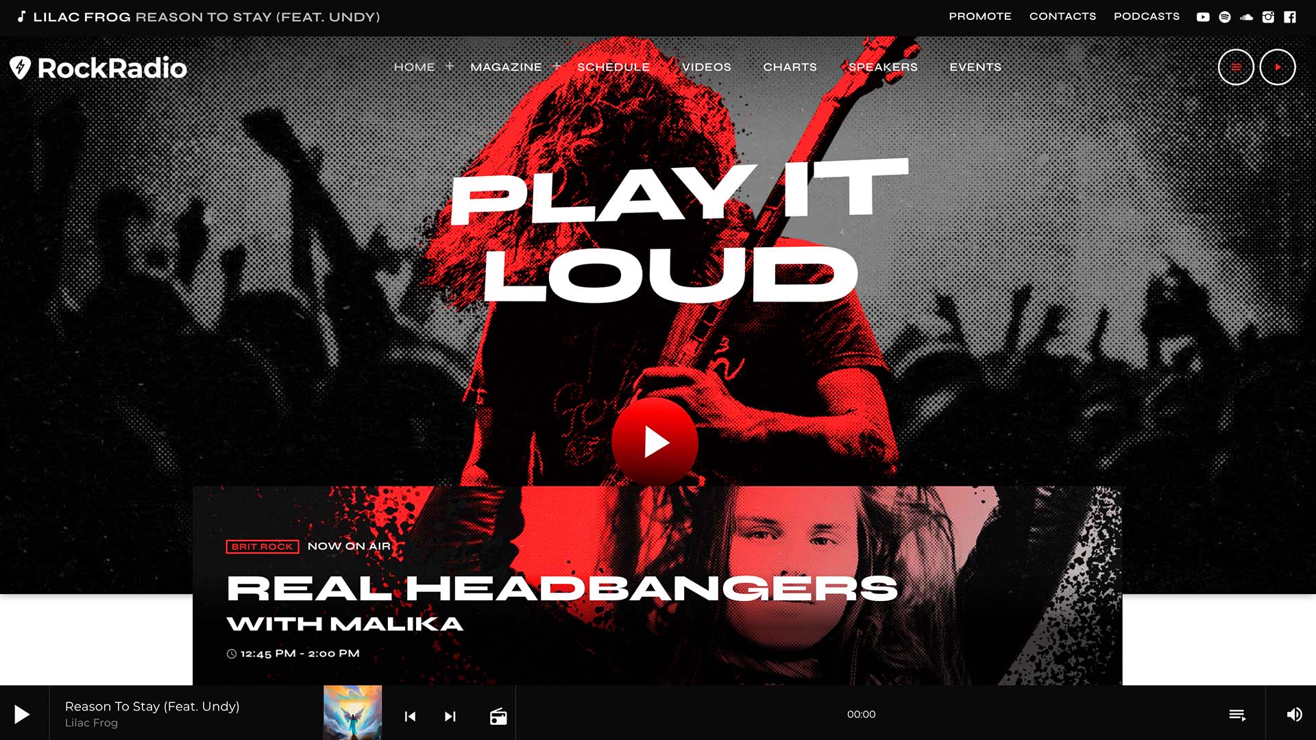 pro radio rock and metal digital radio station template 08-1