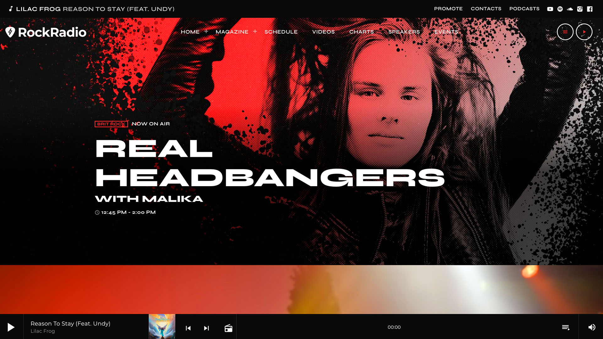 pro radio rock and metal digital radio station template 08-2