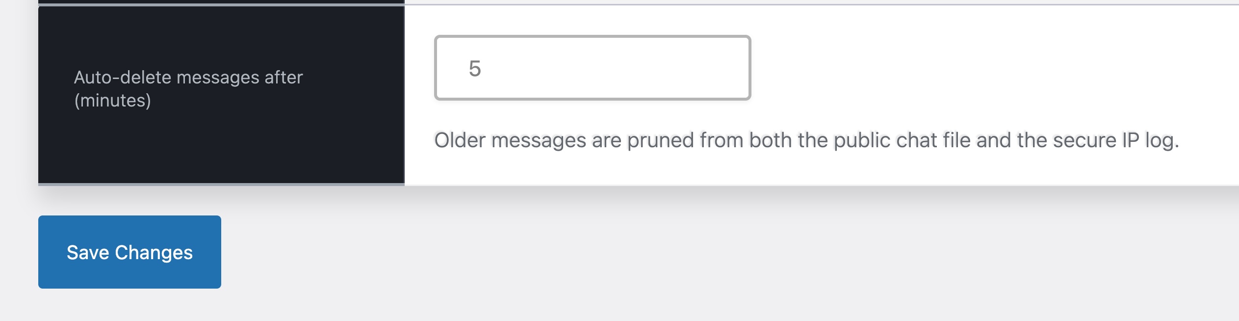 Auto prune old chats