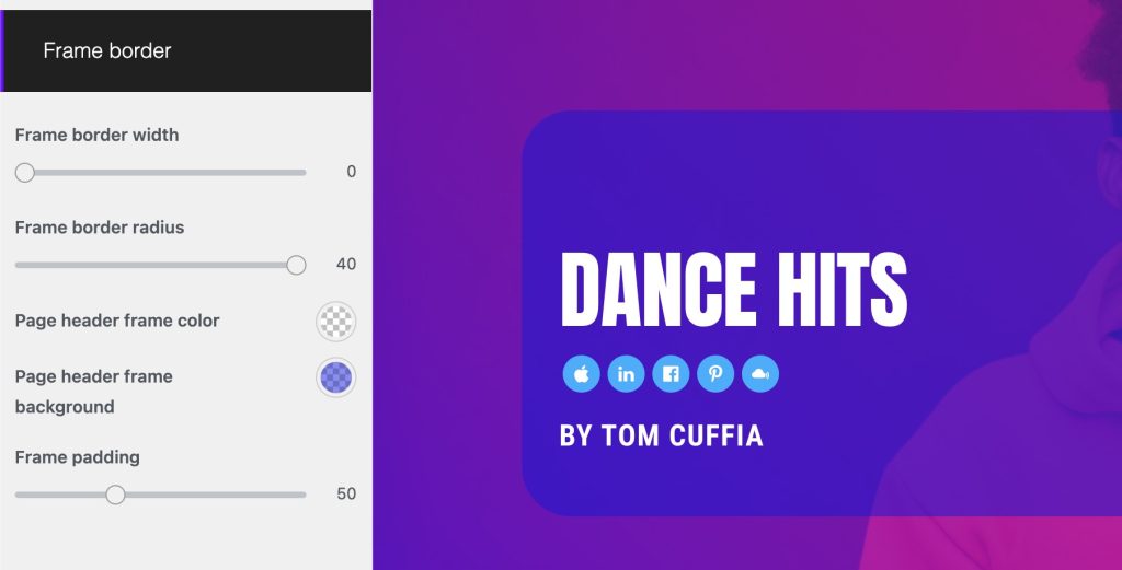 radio template header design website