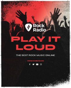 rock radio station template photoshop free download
