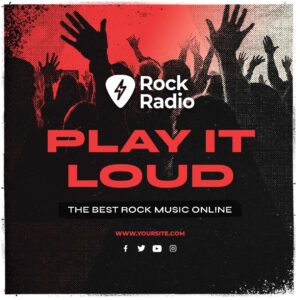 rock radio station template photoshop free download