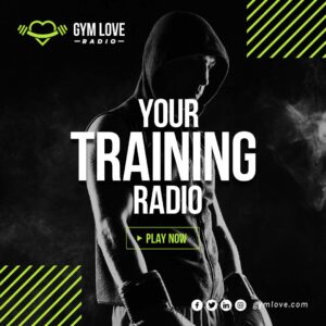 Instagram post template for radio station gym website