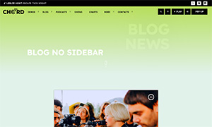 Demo 38 – Chord Radio Website Template [Radio WordPress Theme demo] Blog no sidebar