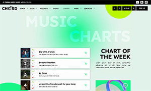 Demo 38 – Chord Radio Website Template [Radio WordPress Theme demo] Charts