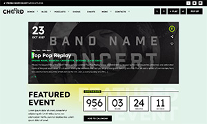 Demo 38 – Chord Radio Website Template [Radio WordPress Theme demo] Events