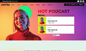 Demo 38 – Chord Radio Website Template [Radio WordPress Theme demo] Podcast 1
