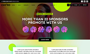 Demo 38 – Chord Radio Website Template [Radio WordPress Theme demo] Promote your radio