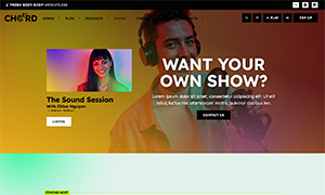 Demo 38 – Chord Radio Website Template [Radio WordPress Theme demo] Radio Shows Schedule