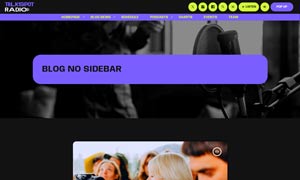 Demo 39 – TalkSpot Radio Website Template [Radio WordPress Theme demo] Blog no sidebar