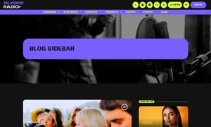 Demo 39 – TalkSpot Radio Website Template [Radio WordPress Theme demo] Blog sidebar