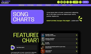 Demo 39 – TalkSpot Radio Website Template [Radio WordPress Theme demo] Charts