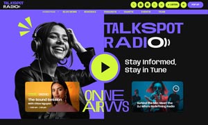 Demo 39 – TalkSpot Radio Website Template [Radio WordPress Theme demo] Home 01