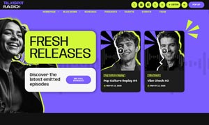 Demo 39 – TalkSpot Radio Website Template [Radio WordPress Theme demo] Podcast 2